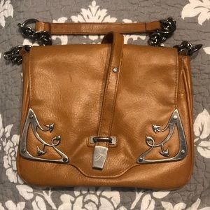 Fetish leather  shoulder bag